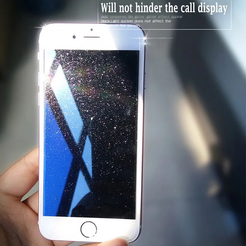 Закаленное стекло для защиты экрана для iPhone 7 6 6s 5 se 8 plus X XS MAX XR защитное стекло 9H Стразы Алмазный Блеск Блестящий