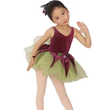 Ацетат, распродажа, летняя Модная Детская короткая женская юбка с листьями, цветные баллетные костюмы 1696 балетная пачка