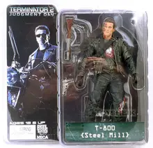 NECA Терминатор 2 T-800 Сталь мельница ПВХ фигурку игрушки 7 «18 см
