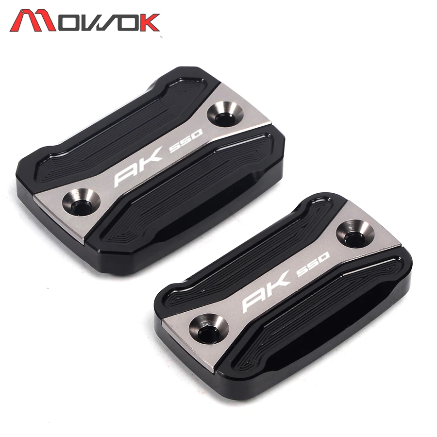 

New Latest Cool cover Motorcycle Grey Front fluid reservoir cap With logo AK550 For KYMCO Scooter AK550 2017 2018 2019