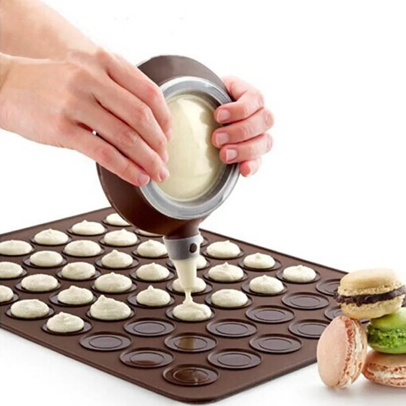 

Free Shipping Macarons Flower Pot Silicone Milker Squeezer Cake Macarons Pot Sauce Squeezed Baking Tools