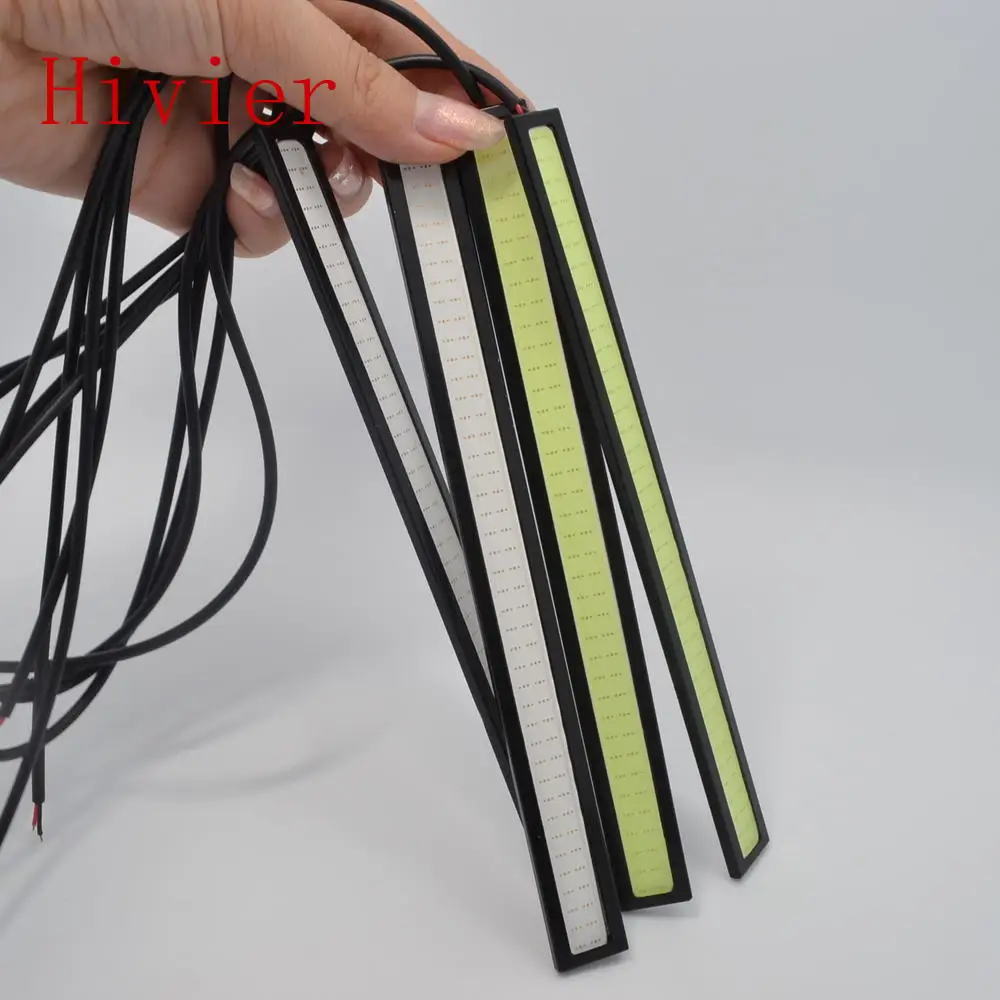 2X New update Ultra Bright LED Blue Daytime Running lights DC 12V 17cm Waterproof Auto Car DRL COB Driving Fog lamp High Quality