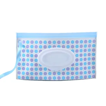 

Cute Easy Carry Wipes Carrying Pouch With Clamshell for Diaper Bag Baby Wet Wipes Container Snap Strap Cosmetic Cases 42 Models