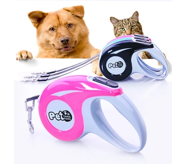 

Whole sale 50pcs/lot 3M, 5M STRONG RETRACTABLE DOG CAT PET LEAD LEASH LOCKABLE SUPPORT LEAD HIGH QUALITY ABS PLASTIC RETAIL PACK