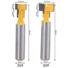 1 шт. 8 мм хвостовик Т-образная фреза Т-образная дорожка слот деревообрабатывающий Электроинструмент резак для резки 1/" шестигранный