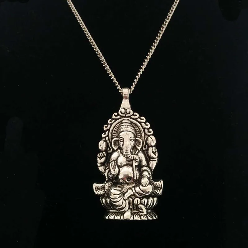 ZXZ-Fashion-Large-Antique-Silver-Ganesha-Elephant-God-of-Beginnings-Pendant-on-Long-Chain-Necklace-Lagenlook (2)