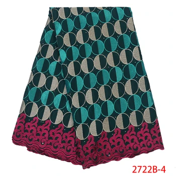 

High Quality African 100% Cotton Lace Fabric Swiss Voile Lace Fabric Fashion Nigerian Dry Lace Material for Men Dresses APW2722B