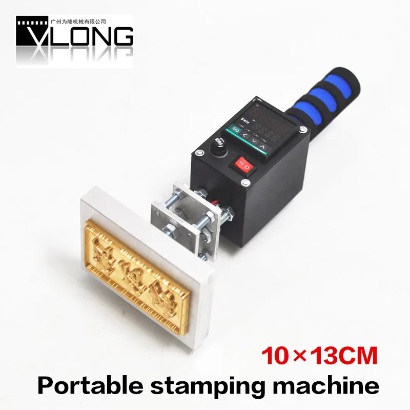 10*13CM portable hot foil stamping machine leather embosser embossing