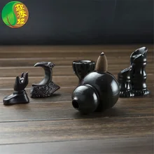 Мини Тыква горелка для благовоний в виде лотоса держатель буддийские шишки курильница с обратным потоком ремесло подарки керамический глазурь ладан держатель