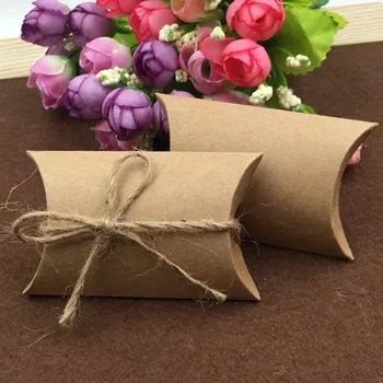 

100pcs/lot Retro Mini Kraft Paper Box,DIY Wedding Gift Favor Boxes,Party Candy Box,Mini Single Cake Box Packaging