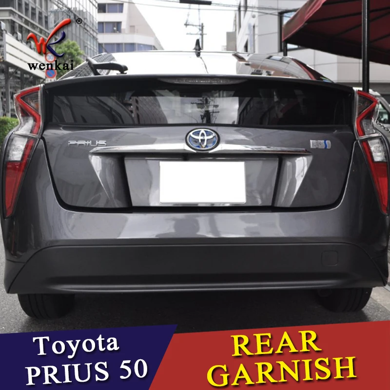 Для Toyota Prius ABS хром авто крышка багажника задняя крышка багажника Накладка протектор 2 шт