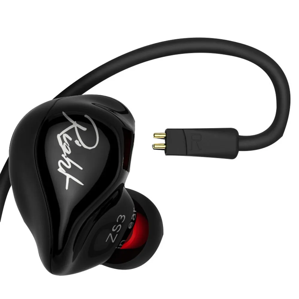 KZ ZS3 Универсальный носить в ухо наушник двойной бас Hi-Fi наушники гарнитура для телефона iphone Высокое качество 0J Прямая доставка