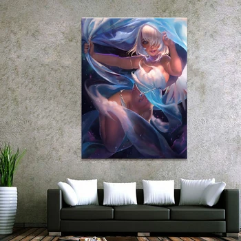 

Home Decor Canvas 1 Piece Cute Sexy Anime Angel Girl Art Posters and Prints Painting Home Decoration Wall Pictures Bedroom