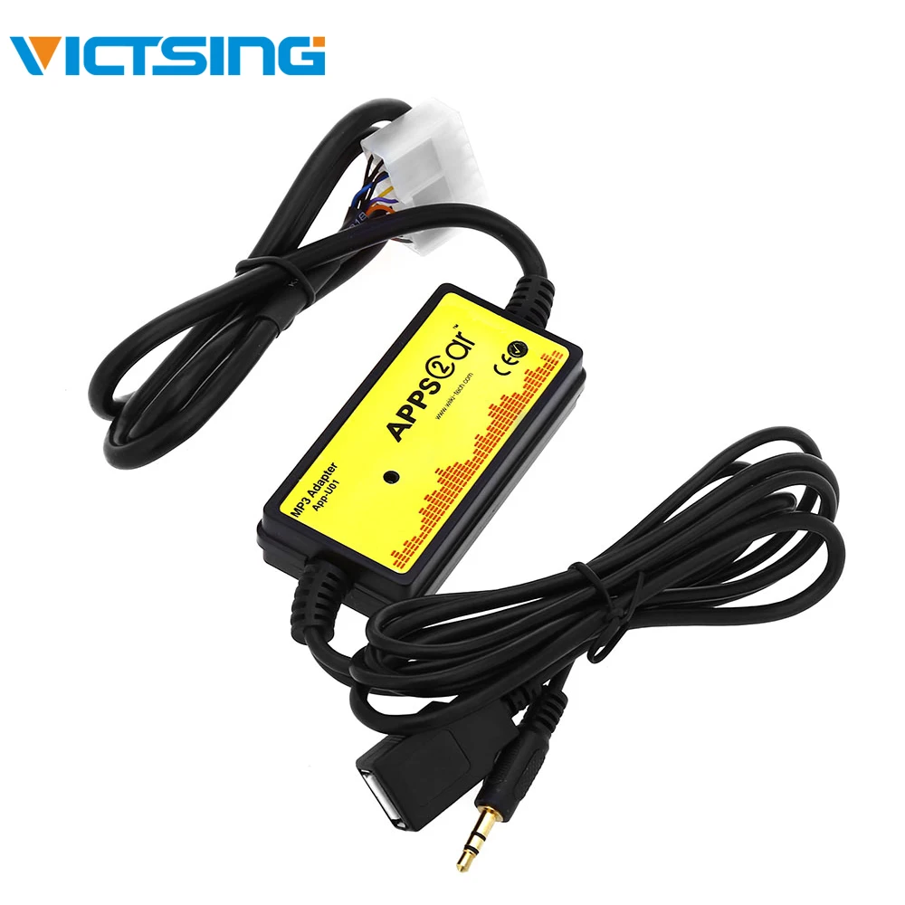 

VicTsing Car Audio Interface USB / SD Adapter 12P Connect Digital CD Changer for Toyota Corolla Altis Car Audio Interface MP3