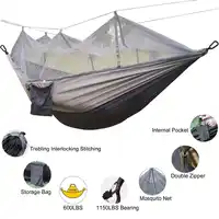 Dropshipping Durable Hammock Tent High Strength Parachute Fabric Hanging Bed Sleeping With Mosquito Net For Outdoor Camping