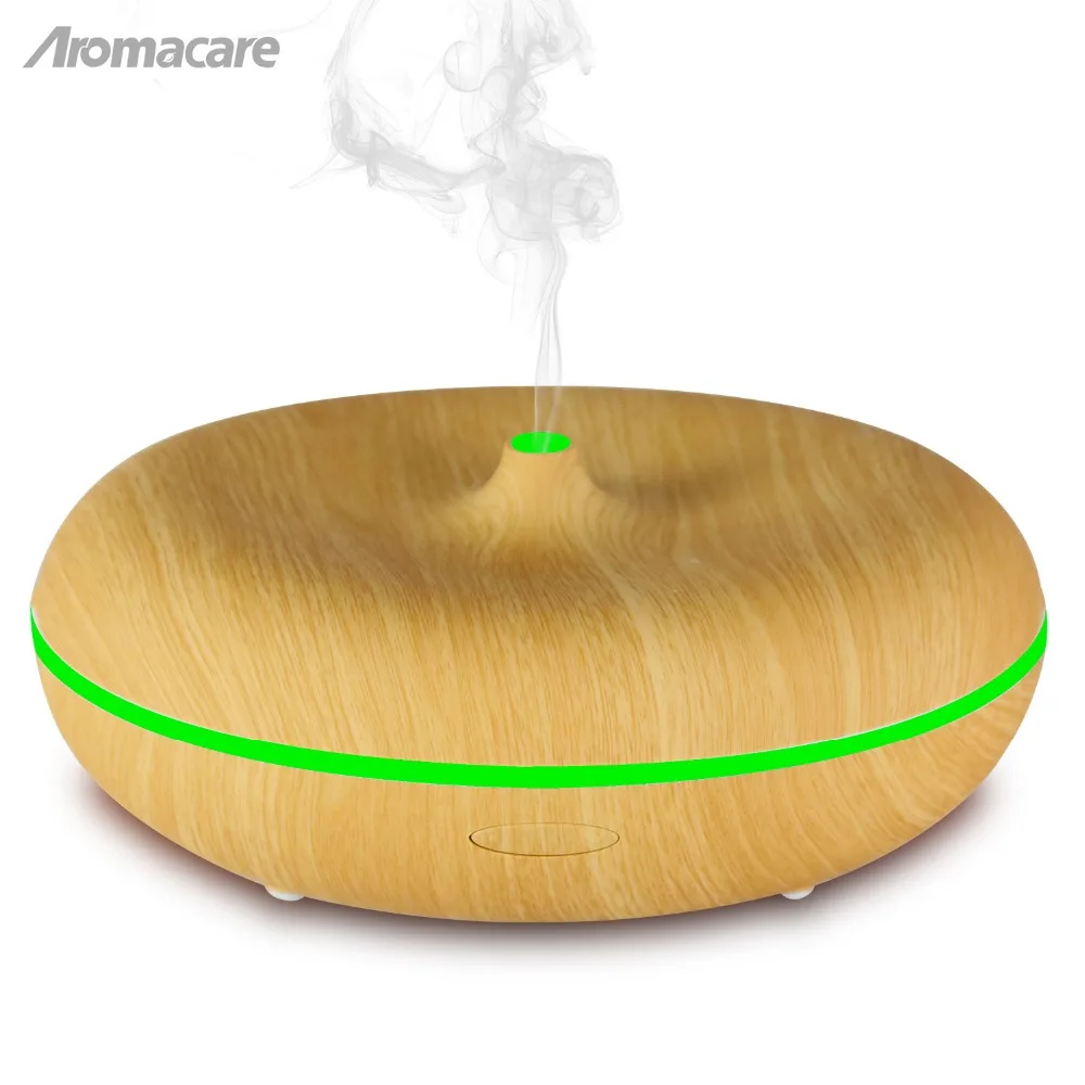 

Care 400ml Aroma Essential Oil Diffuser Ultrasonic Air Humidifier with Wood Grain 7 Color Changing LED Lights for Office Home