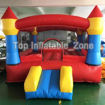 Best PVC Inflatable Trampolines Bouncy Castle Children Safe Smooth With Blower Dual Slides Bounce House Inflatable Trampolines