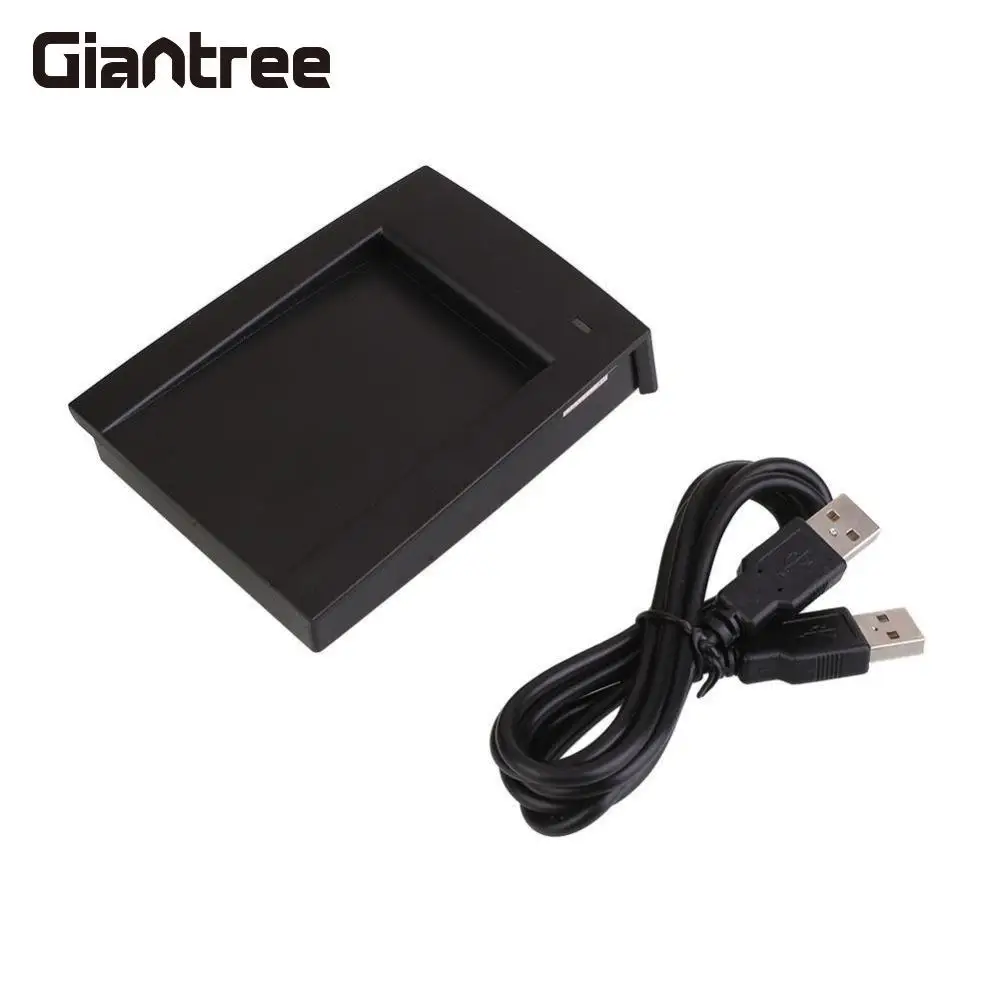 

Giantree Portable 125Khz RFID Reader EM4100 TK4100 USB Proximity Sensor Smart RFID Card ID Reader with Cable