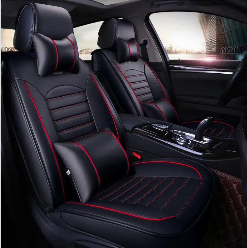 

Special Leather car seat cover For Fiat Fiat bravo Ottimo albea freemont 2017 2016 2013 2012 2010 Complete Set for Four Seasons