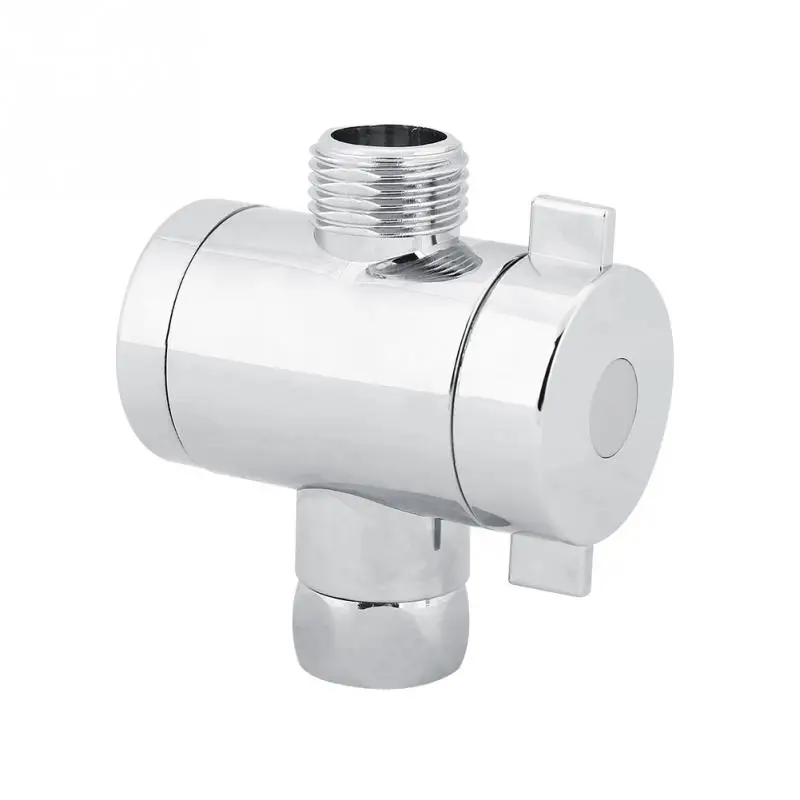 Серебристый ABS 3-сторонний выход переключатель для душа дивертор для душа клапан разъем адаптера дома Ванная комната аксессуар клапан душевого распылителя Válvula