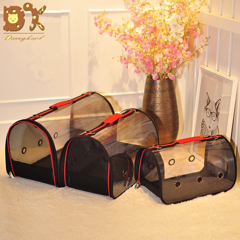 

DannyKarl New Portable Transparent Cat Bag Pet Bag Out Carrying Cage Dog Shoulder Bag Out Bag Cat Backpack Pet Supplies Zippe
