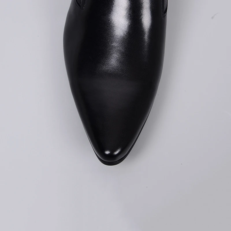 Casual Chaussures Noir wine Cuir Profonde Vache En Peu Tête Bouche Red Hommes Robe Tranchant Ventilation Tuziblobo 2019 rsQxdCth