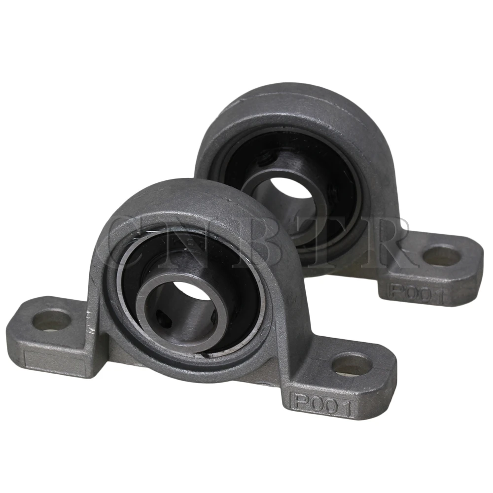 CNBTR 2 x Machine Axle Mounted 12mm Bore Ball Self Align KP001 Pillow