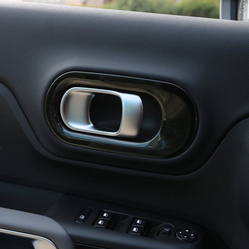 

Fit For Citroen C5 Aircross Interior Door handle frame Stainless Steel Decoration Stickers Sequin Cover 4pcs