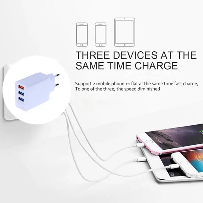 3 USB QC 3,0 9V 3A быстрое зарядное устройство для путешествий адаптер питания