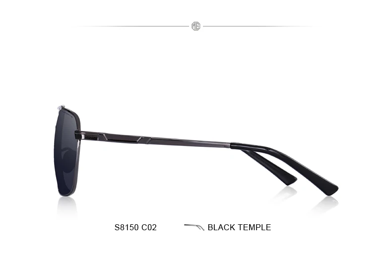 MERRYS, дизайнерские мужские классические солнцезащитные очки, авиационная оправа, HD поляризационные солнцезащитные очки для мужчин, для вождения, защита от уф400 лучей, S8150