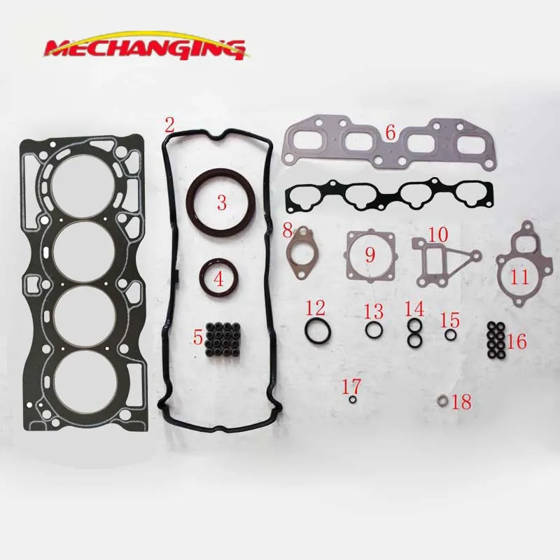 

FOR NISSAN X-TRAIL T30 4WD QR20DE Engine Rebuilding Kits ENGING SHIM Automotive Spare Parts 10101-8H726 10101-6N286 50240300