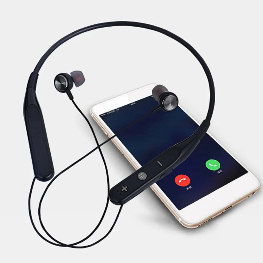 Wireless Bluetooth Earphone Neck Hanging Hands free Sports Headphones