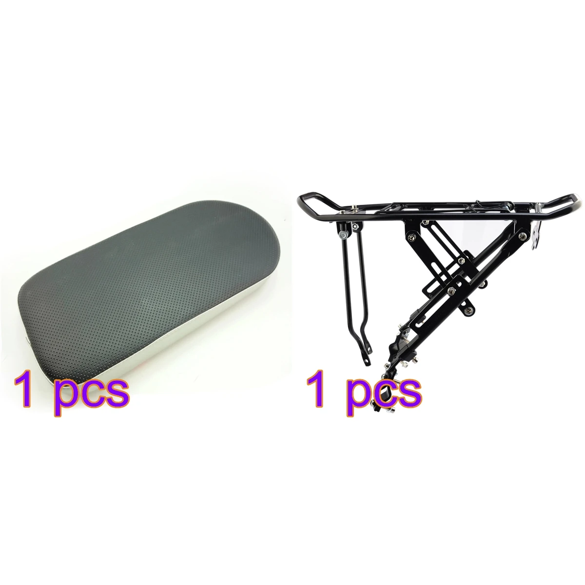 

Bicycle Back Seat for Children PU Cushion Bicycle Saddle Mat 65Kg MTB Bike Rack Bicycle Cargo Shelf V-Brake Bike Accessories