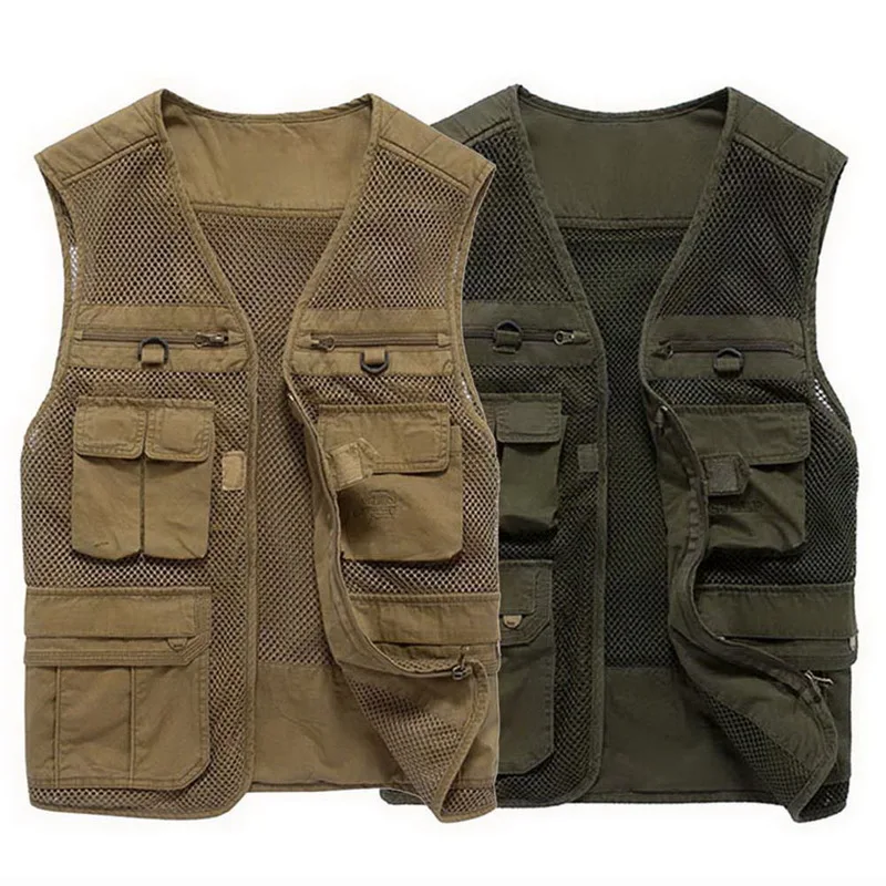 Men's Fishing Vest Mesh Vest For Fishing Sport Clothes Quick Dry