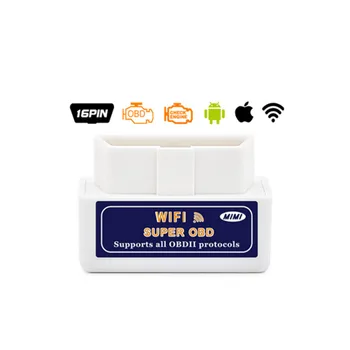 

Car Diagnostic Tool Super Mini Wifi ELM327 V1.5 OBDII Wifi WHITE ElM 327 OBD2 Scanner Support Android IOS windows