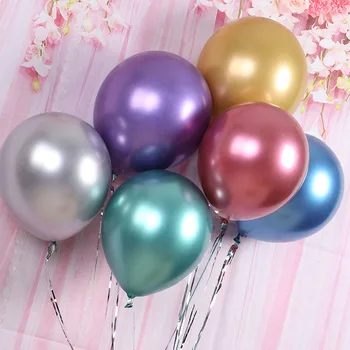 

30pcs 2.8g 12 inch Metallic Chrome Balloons Wedding Birthday Party Decorations Adult Kids Balloon ballon anniversaire Globos