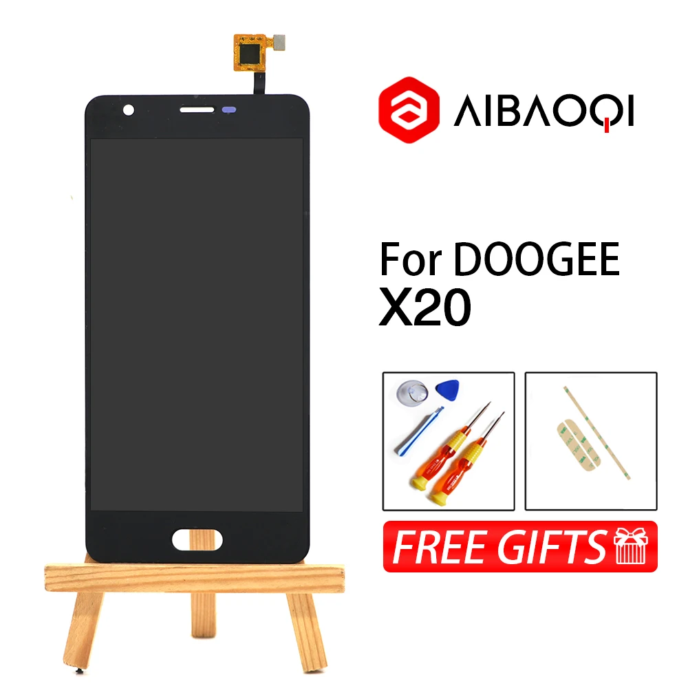 

AiBaoQi New Original 5.0 inch Touch Screen+1280x720 LCD Display Assembly Replacement For Doogee X20 Phone Android 7.0