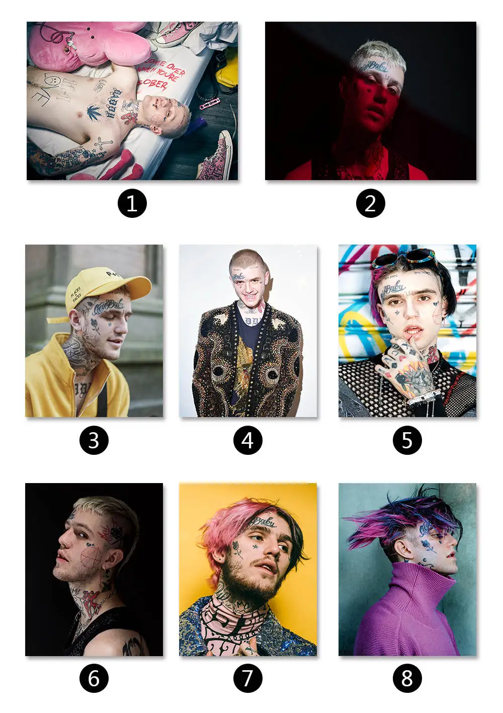 Настенное художественное полотно Lil Peep плакат и принты современная картина