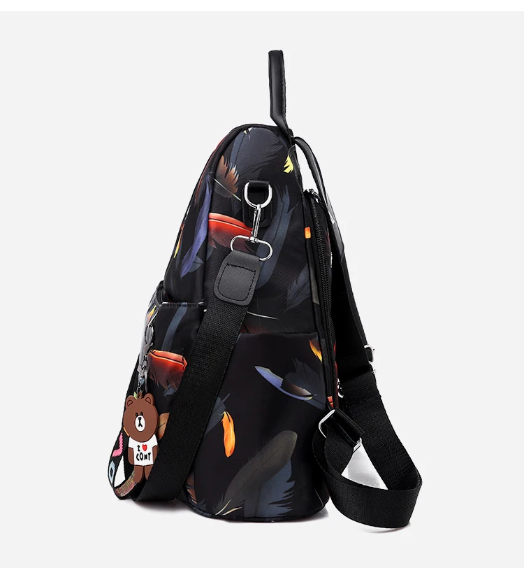 Новинка, водонепроницаемые женские рюкзаки из ткани Оксфорд, рюкзак с защитой от кражи, женский маленький рюкзак, модные школьные сумки для девочек, Mochila WHY02