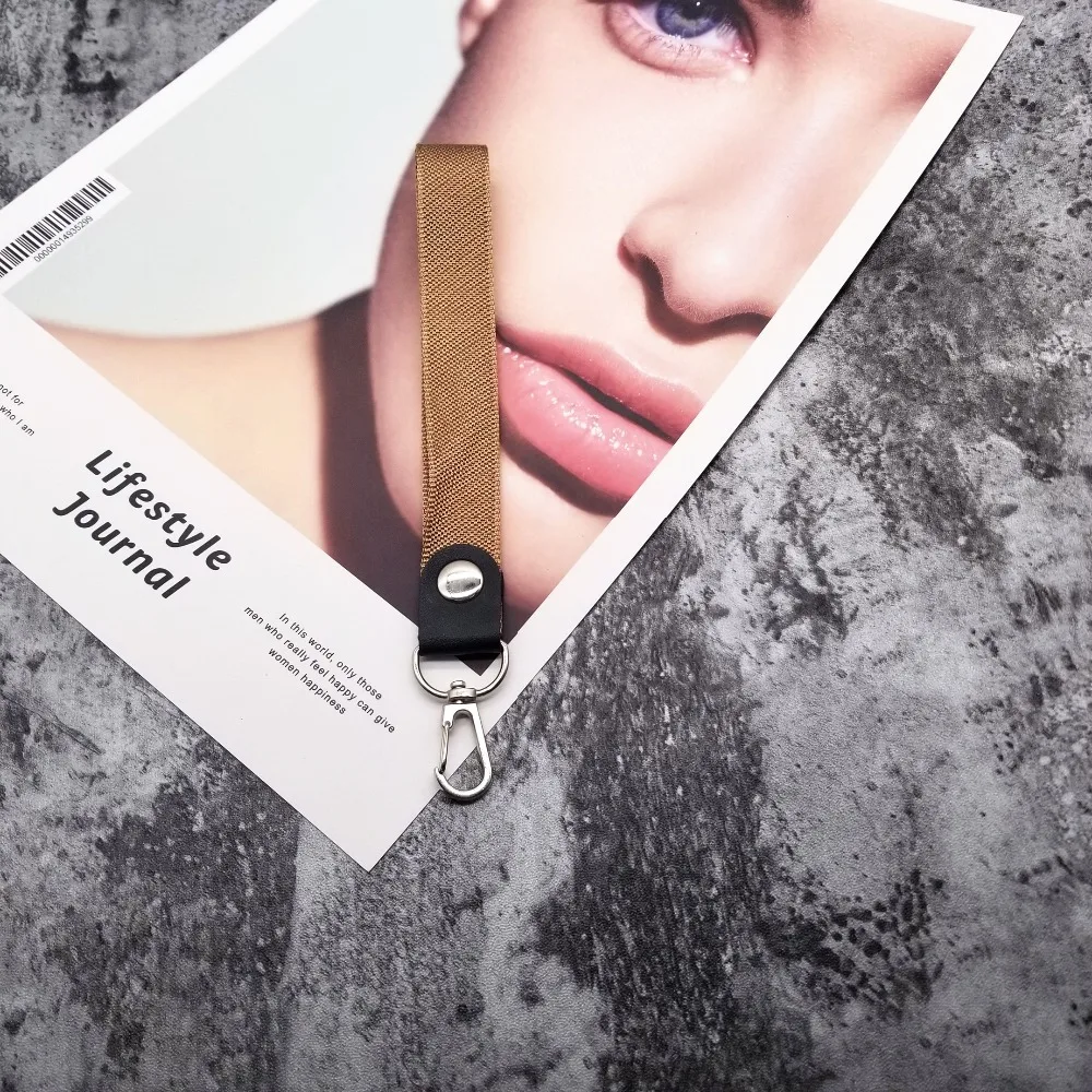 بسيطة العالمي قصيرة الحبل للمفاتيح ID بطاقة أحزمة هاتف المحمول لهواوي USB شارة حامل DIY شنق حبل الوهق الحبل