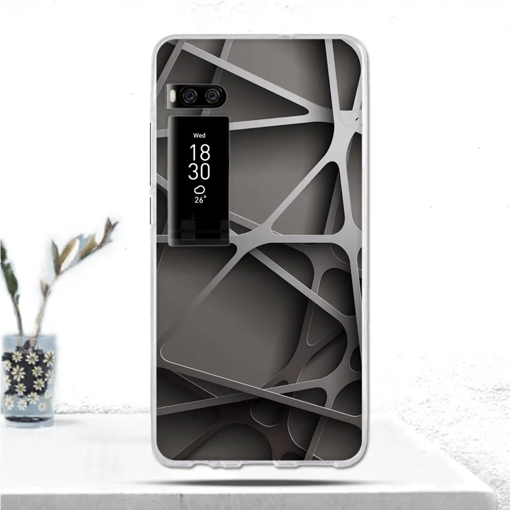 Роскошный чехол для Meizu Pro 7 PRO7 мягкий силиконовый телефона с рисунком в виде