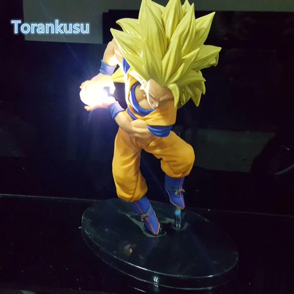 Dragon Ball Z фигурку Сон Гоку камехамеха светодиодные DIY Дисплей игрушка esferas дель дракона Фриза игрушка DBZ+ свет diy09