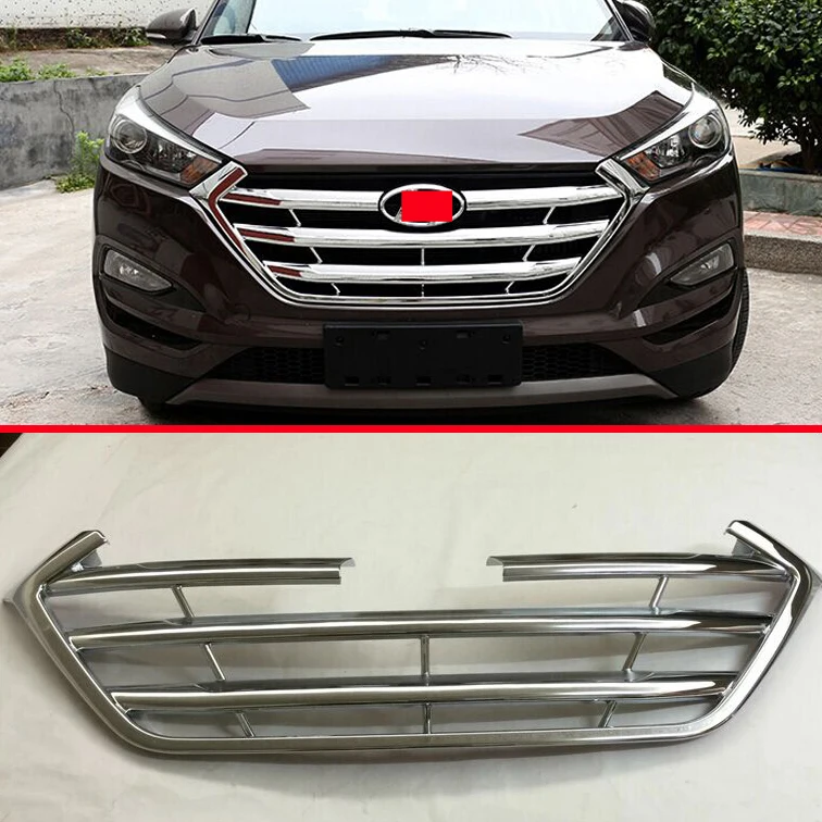 Prix pour ABS Chrome Grille De Protection Avant Garniture Pour Hyundai Tucson 2016 2017 Prix pour ABS Chrome Grille De Protection Avant Garniture Pour Hyundai Tucson 2016 2017