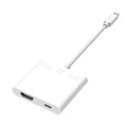ТВ HD ТВ дисплей 1080 P 60 Гц AV конвертер для Lightning к HDMI Full HD аудио кабель видеоадаптера iPhone X 8 7 iPad iPod