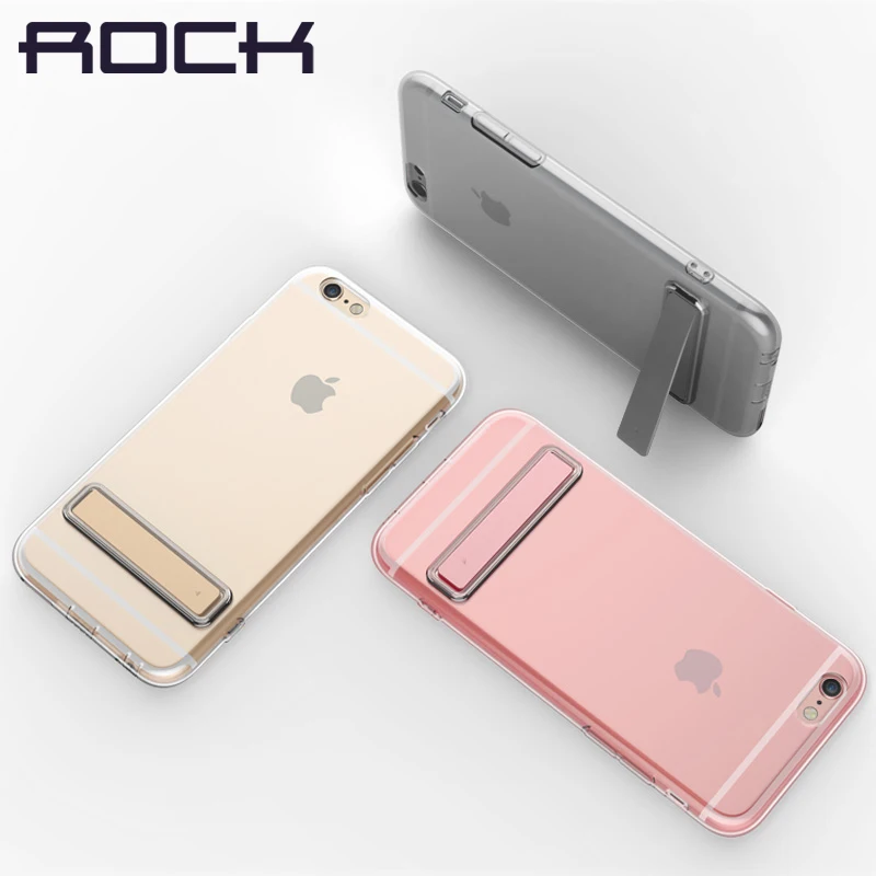 bilder für ROCK TPU Kickstand Case für iPhone 7 7 Plus 0,6mm Marke telefon Rückseite Fall Für iPhone 7 Plus Transparent Schlank Zurück fall bilder für ROCK TPU Kickstand Case für iPhone 7 7 Plus 0,6mm Marke telefon Rückseite Fall Für iPhone 7 Plus Transparent Schlank Zurück fall