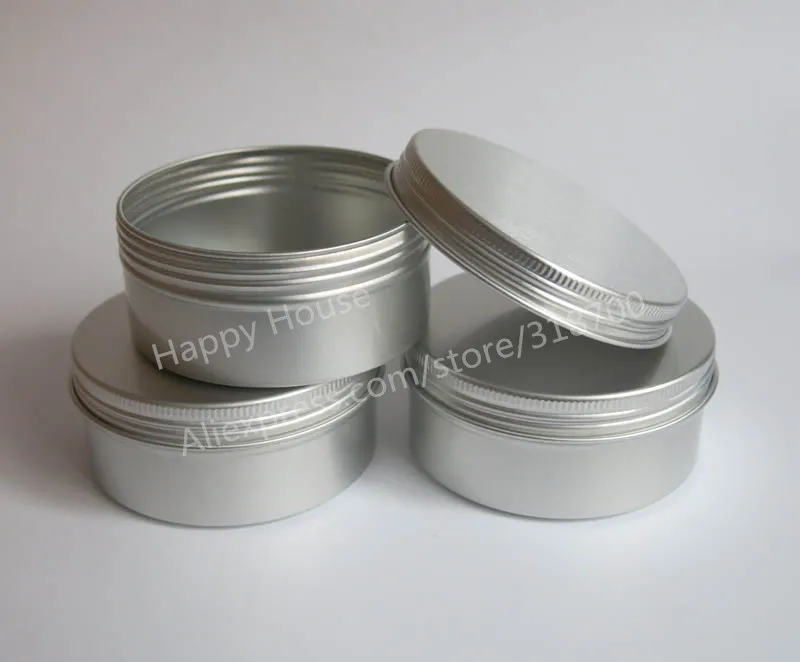 

24 x 150g aluminum jars, 150 g aluminum case for powders, gels, cream use, 5 oz metal containers