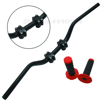 

1 1/8'' MOTORCYCLE Handlebar 28MM FAT BARS GRIPS CNC BAR RISERS BAR PAD DIRT BIKE PIT BIKE For Honda CR125 CRF250 450 CR125 250