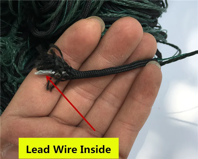 2M Depth 95M 3 Layer Trap Fishing Net with Floats and Sinkers Nylon Trammel Fishing Network Carp Fishing Tackle (6)