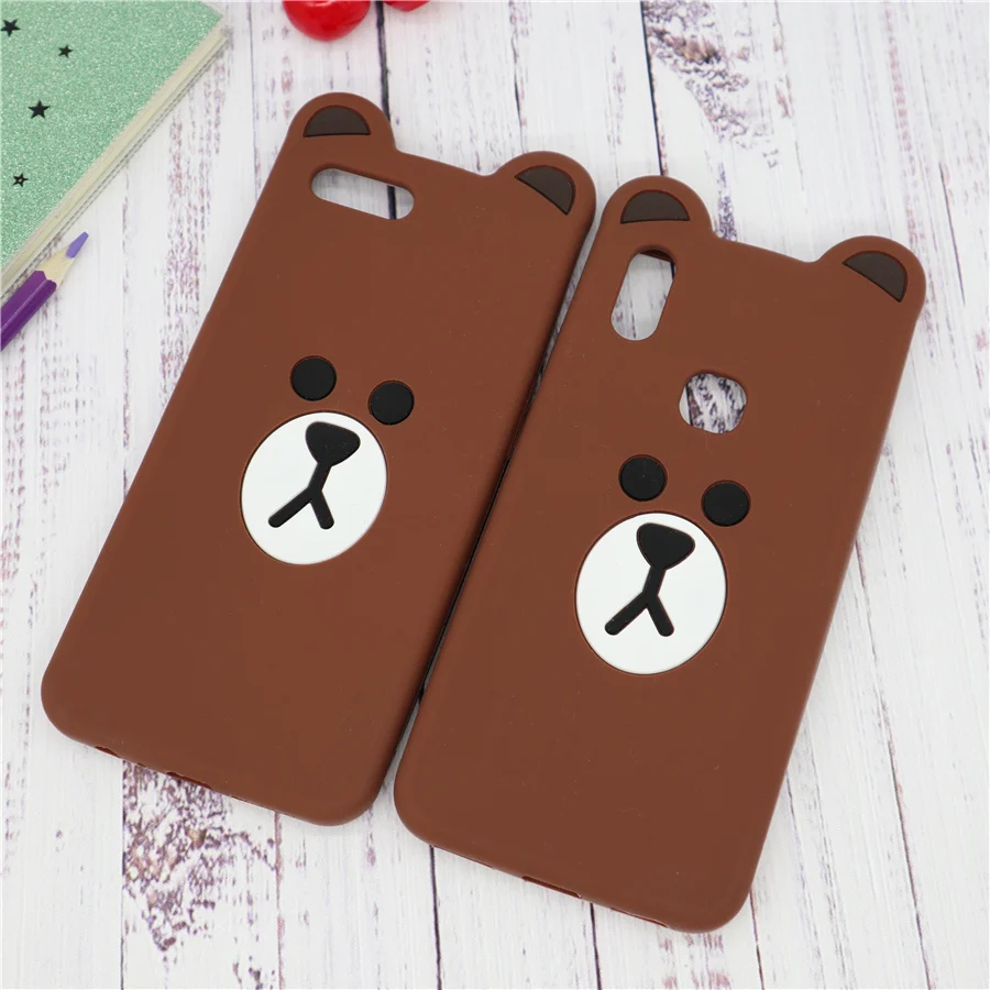 

3D Cute Cartoon Phone Case for Vivo Y81s Y83 Y85 X21 X23 V9 Z1 Z3 Z3i V11i Soft Silicone Rubber Cover Coque Fundas Capa Casing