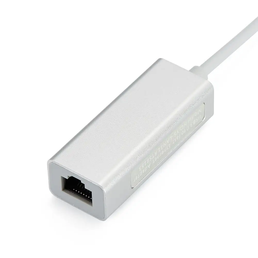 Тип C к RJ45 алюминиевый Lan Проводной адаптер для Mac USB-C к Ethernet адаптер ПК R20